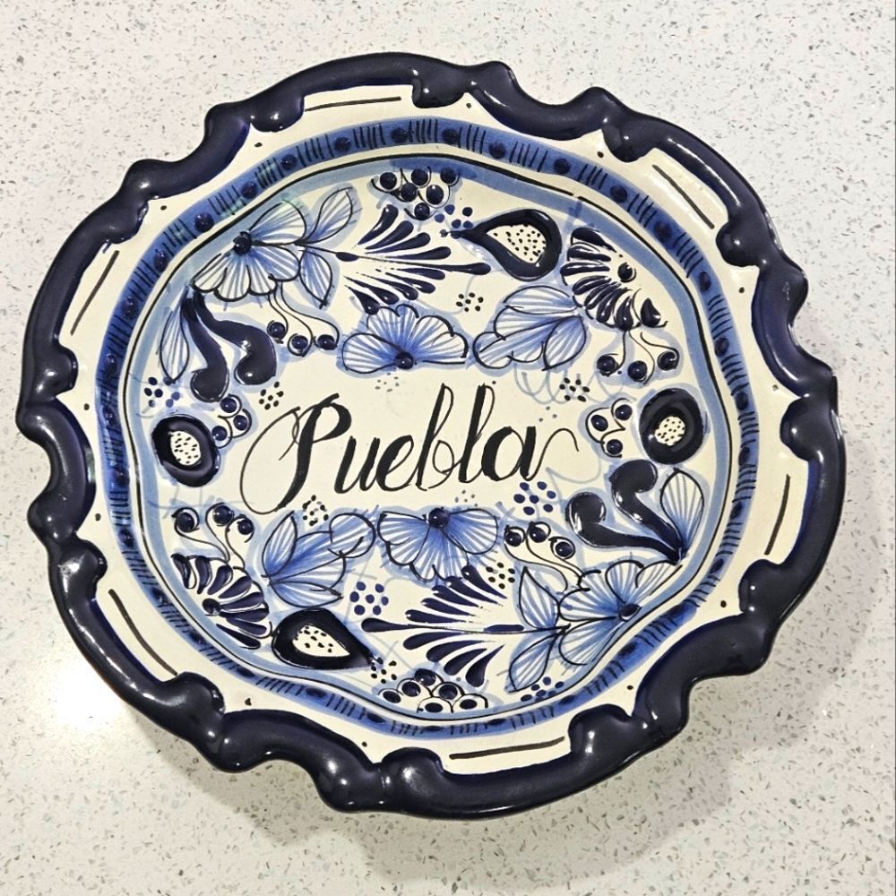 Talavera Mexican Pottery, Small Serving Bowl. Beautiful Patterns.